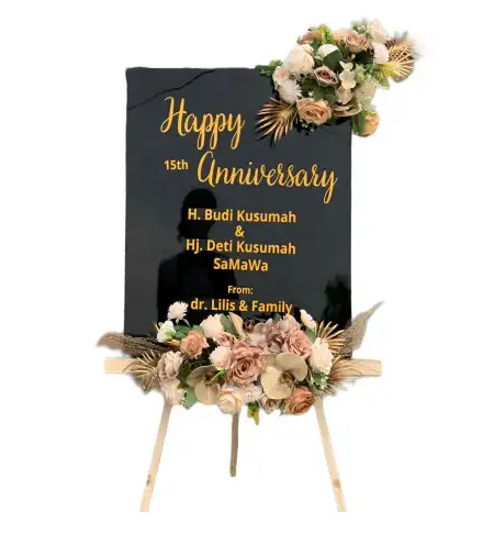 Papan Bunga Akrilik Menden