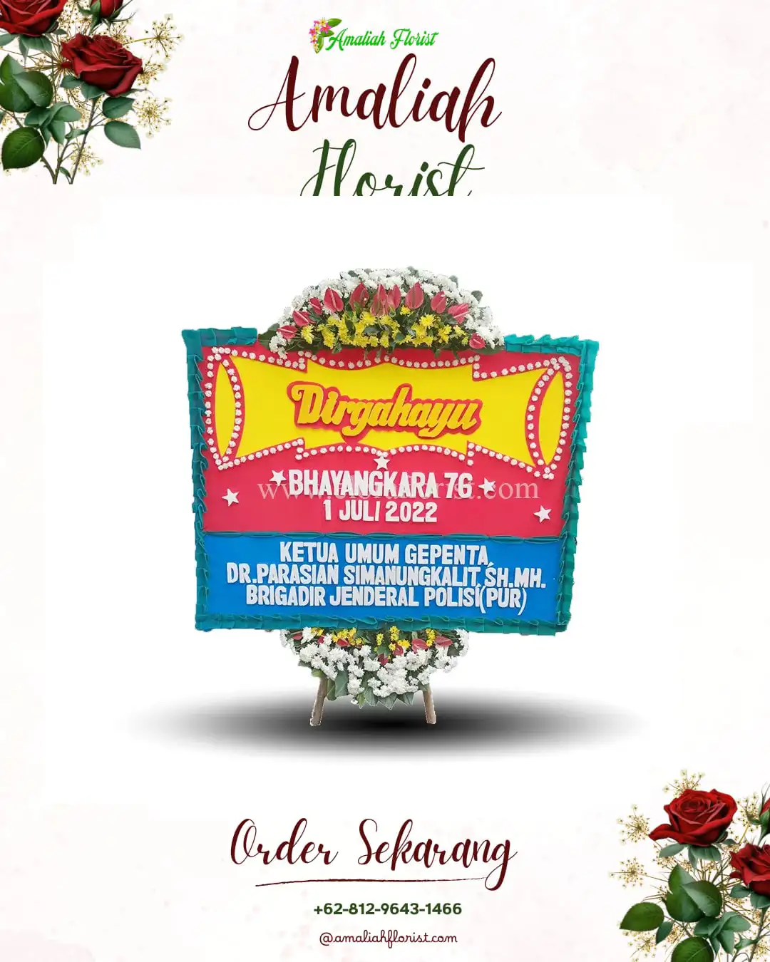 Papan Bunga HUT Ulang Tahun Menden